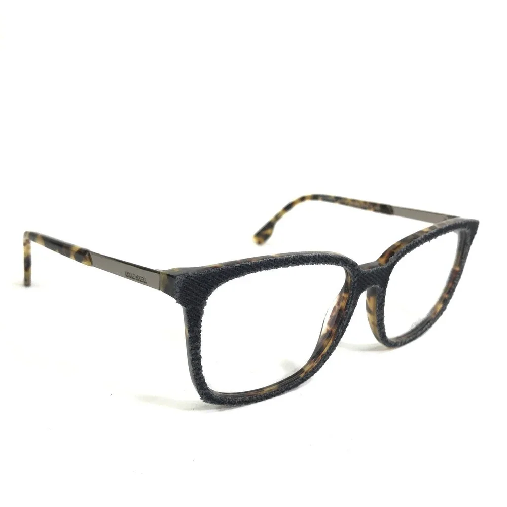 Diesel Eyeglasses Frames DL5116 col.053 Blue Denim Brown Tortoise 53-16-145